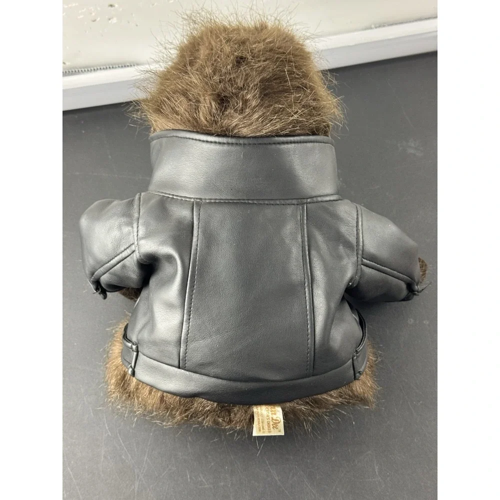 Dan Dee Collectors‎ Choice Gorilla Plush Our Love Rocks Faux Leather Jacket EUC